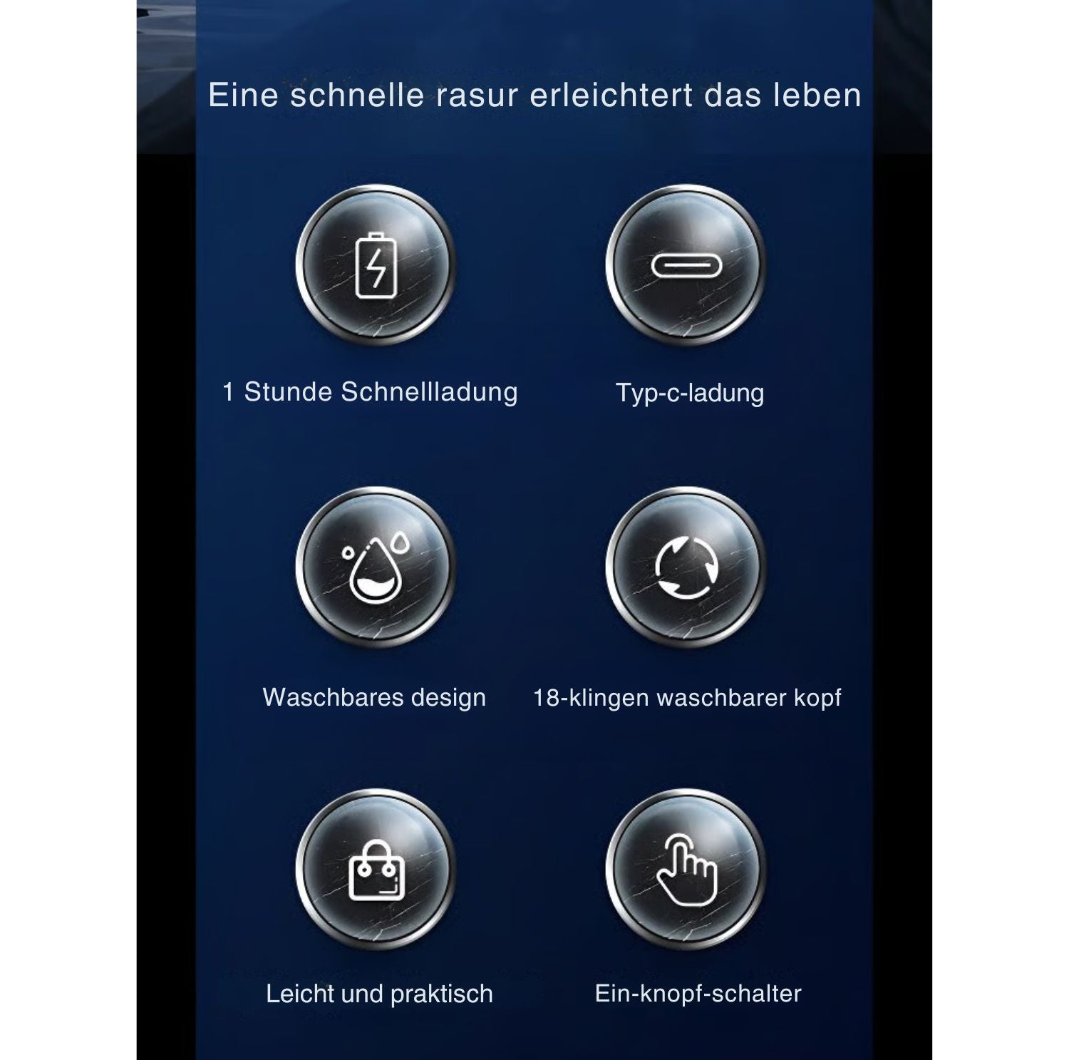 Serenosole™ SwiftShave Mini Tragbarer Elektrorasierer | Glatter Rasur überall, jederzeit | Dein Lieblingsreise-Rasierer 2024