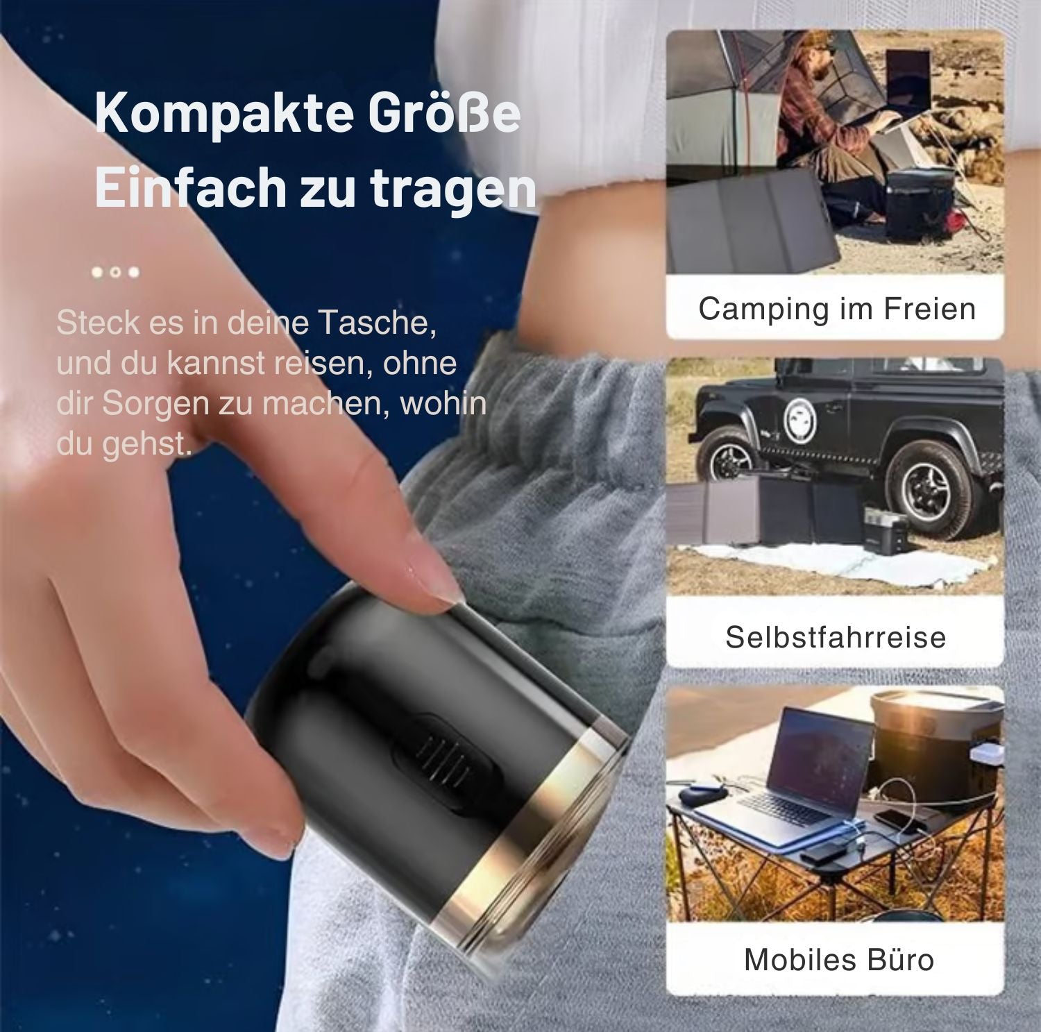 Serenosole™ SwiftShave Mini Tragbarer Elektrorasierer | Glatter Rasur überall, jederzeit | Dein Lieblingsreise-Rasierer 2024
