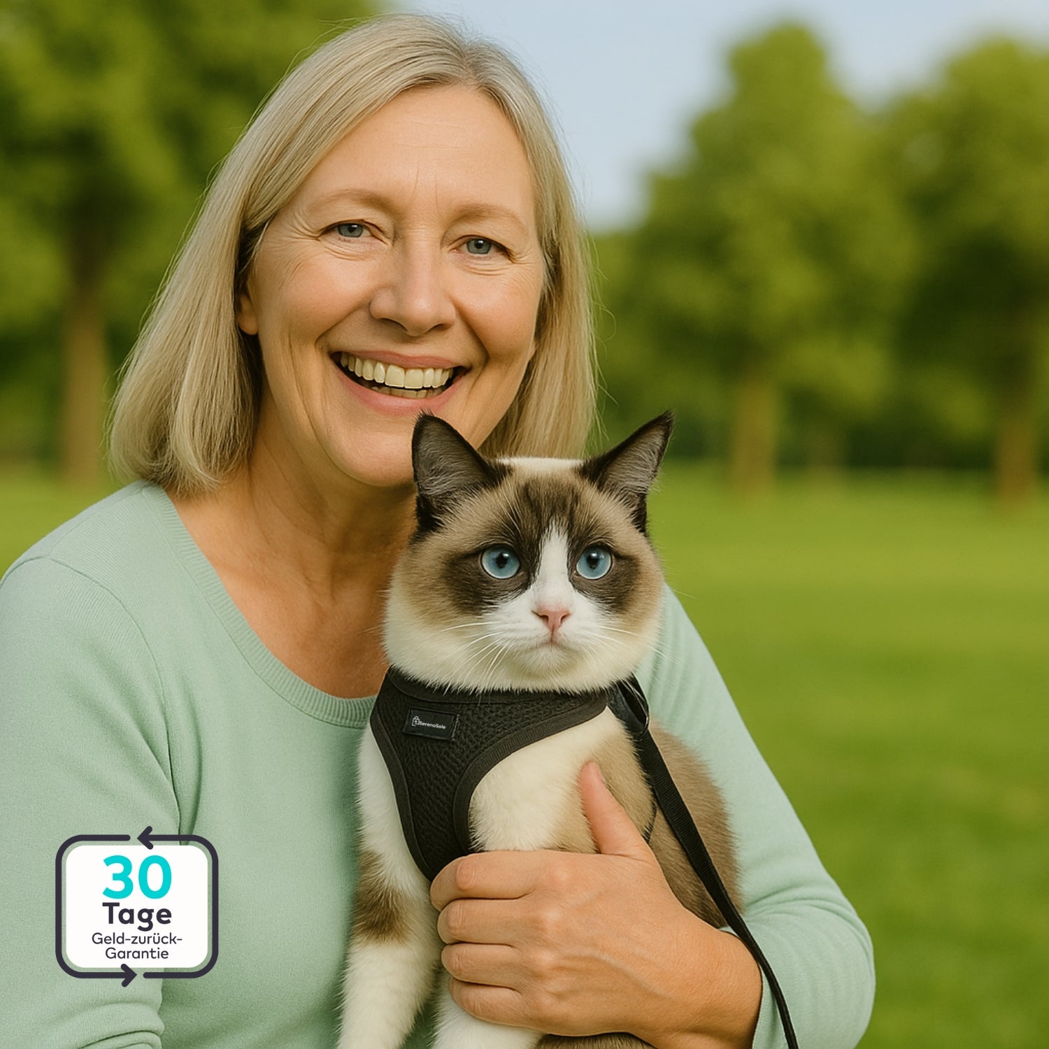Serenosole™ Katzengeschirr | Von Tierärzten empfohlen: Das Geschirr, dem Katzenhalter wirklich vertrauen (inkl. Gratis Trainingsguide)