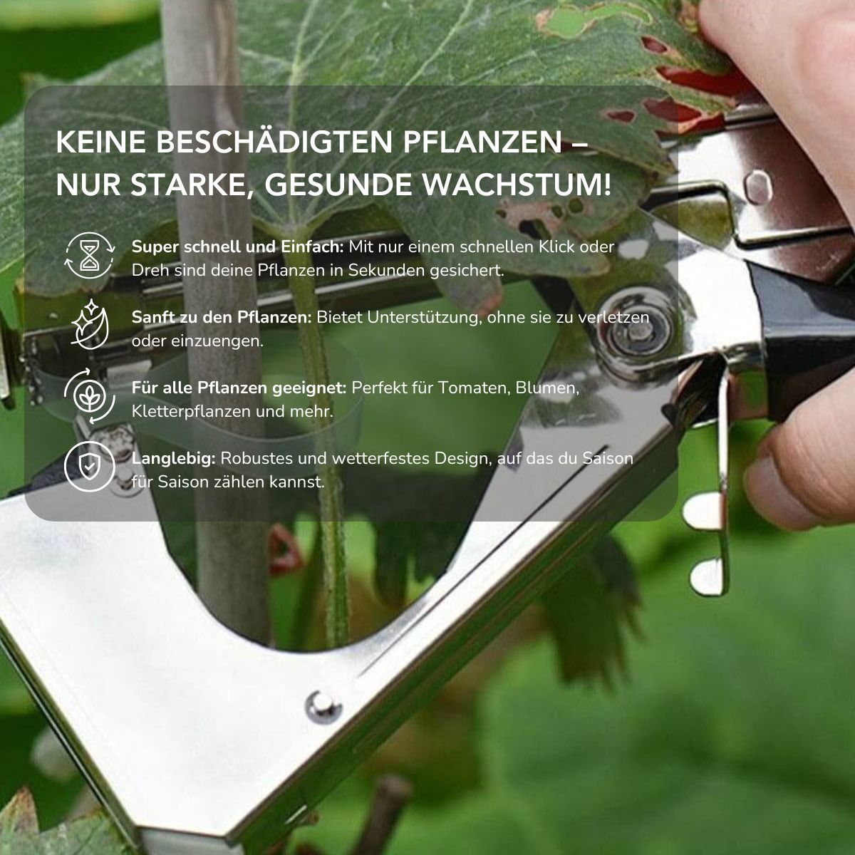 Serenosole™ BindBloom | Bindet deine Pflanzen mit nur einem Klick | Schnellstes Pflanzenbindungswerkzeug 2025
