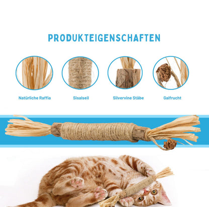 Serenosole™ MeowTastic | Hält deine Katze beschäftigt, reinigt dabei natürlich die Zähne und sorgt für frischen Atem | Lieblingsspielzeug für Katzen 2025