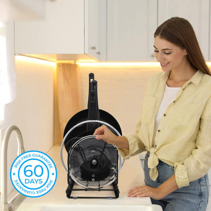 Sérénosols™Pan Harmony Acier Inoxydable | Organisez et protégez vos casseroles