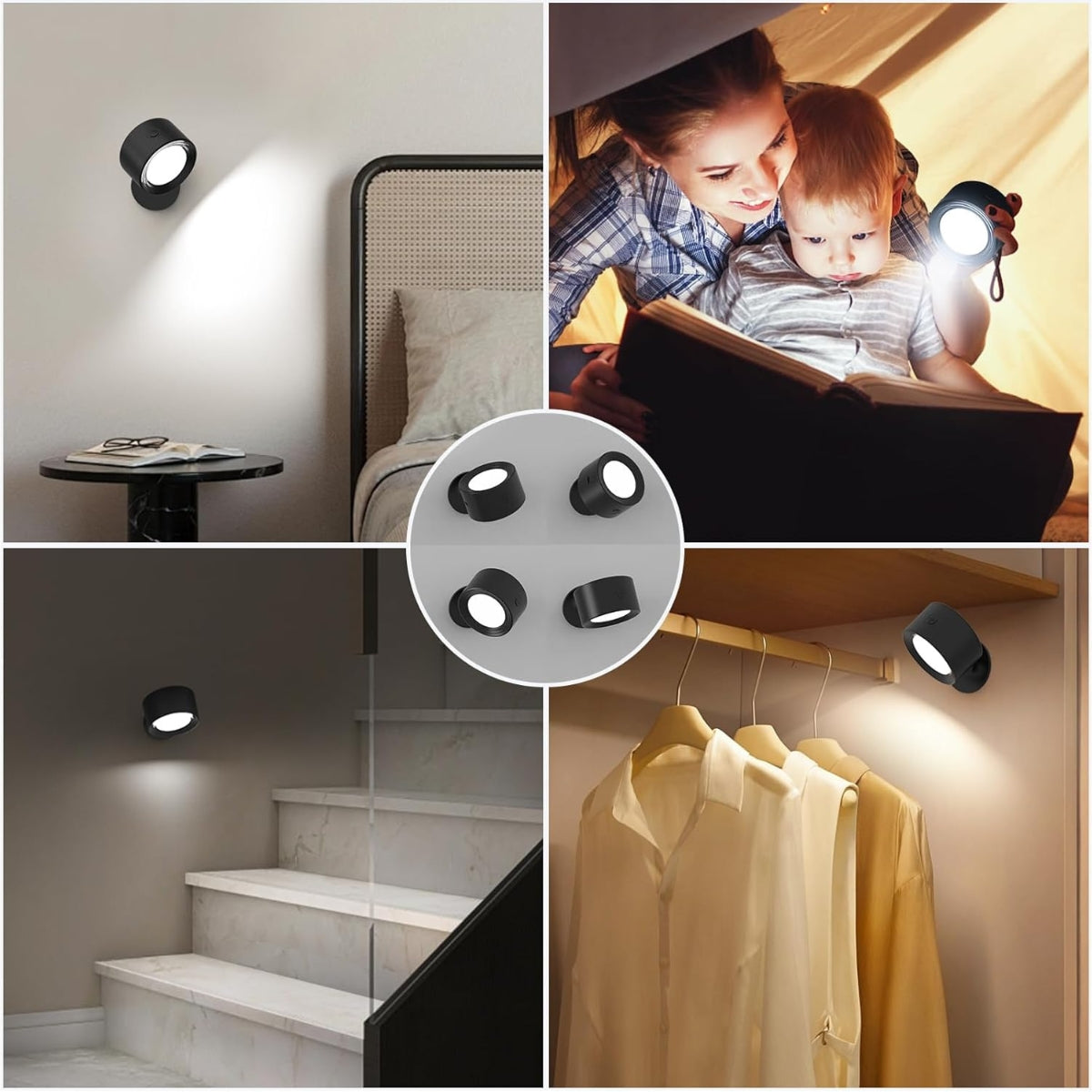 Serenosole™ Aurora 360° Wandleuchte | Moderne, kabellose LED-Beleuchtung (1+1 GRATIS)