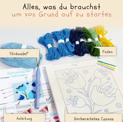 Serenosole™ ArtfulStitch | Entspanne dich, kreiere und verwandle Fäden in beeindruckende Kunst | Alles-in-einem-Paket (1+1 GRATIS)