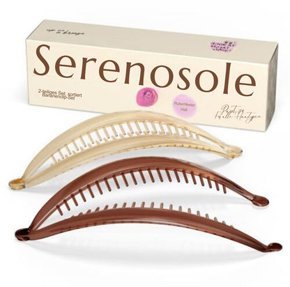 Serenosole™ FlexiClip Bananenclip | Hält das Haar sicher an Ort und Stelle (2+2 GRATIS)