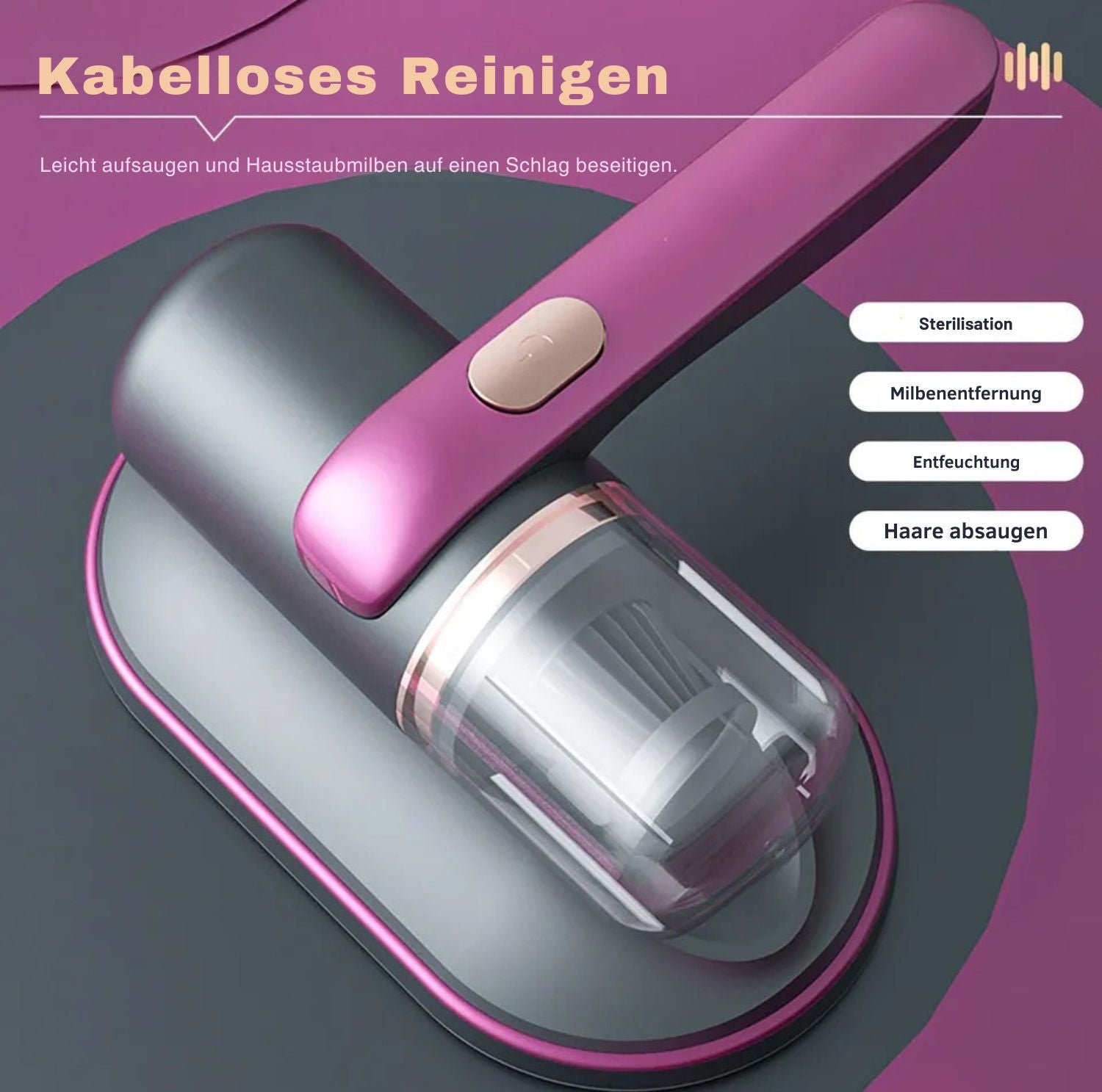 Serenosole™ DustBreeze | Vernichte Staub und Keime mit kräftiger Saugkraft | Der Leistungsstärkste Handstaubsauger 2025
