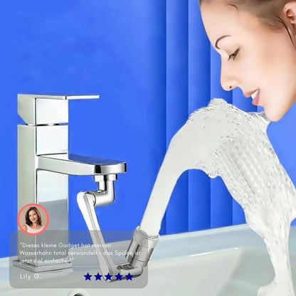 Serenosole™ FlowMaster Wasserhahnaufsatz | Verwandle jeden Wasserhahn in einen kraftvollen Sprüher | Ultimatives Wasserhahn-Upgrade 2024 (1+1 GRATIS)