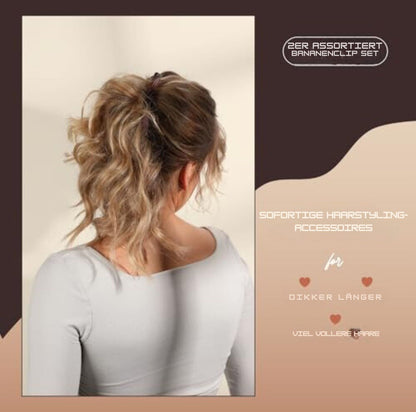 Serenosole™ FlexiClip Bananenclip | Hält das Haar sicher an Ort und Stelle (2+2 GRATIS)