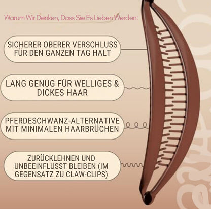 Serenosole™ FlexiClip Bananenclip | Hält das Haar sicher an Ort und Stelle (2+2 GRATIS)