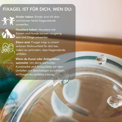 Serenosole™ FixaGel | Beste Lösung gegen Herabfallende Gegenstände 2024  | (1+1 GRATIS) und 4 GRATIS Anti-Rutsch für Teppiche