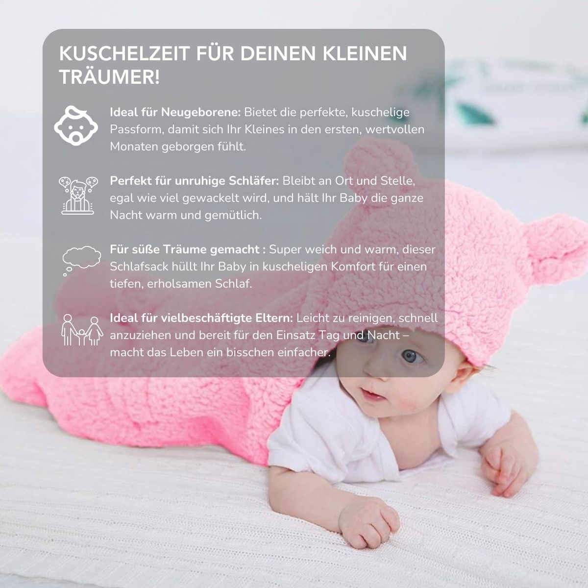 Serenosole™ LittleNest Babyschlafsack | Wolkenweicher Komfort für die süßesten Träume | Sanftester Baby-Schlafsack 2024