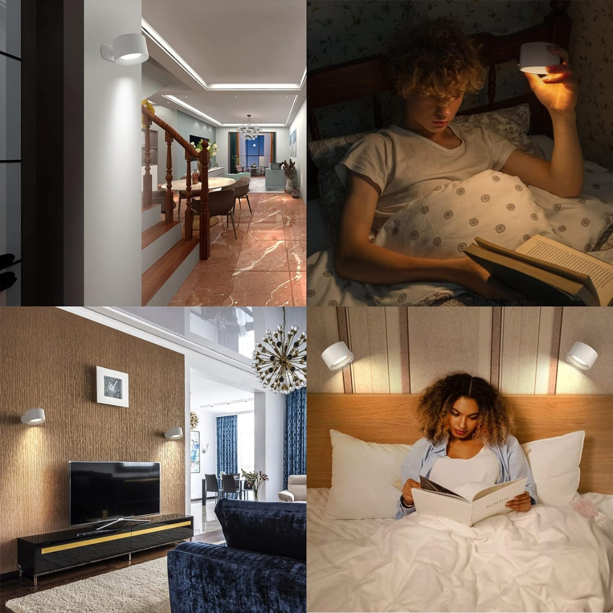 Serenosole™ Aurora 360° Wandleuchte | Moderne, kabellose LED-Beleuchtung (1+1 GRATIS)