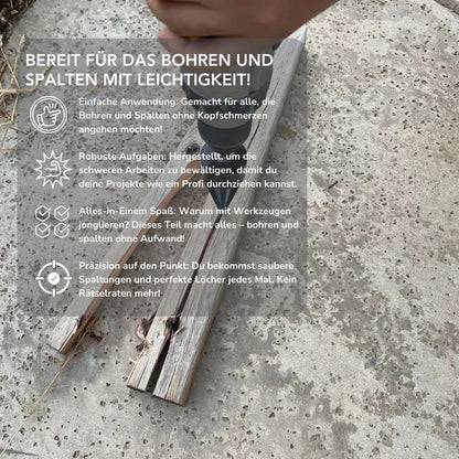 Serenosole™ PowerSplit Universal-Spaltbohrer | Bewältigt sowohl Bohr- als auch Spaltaufgaben mit Präzision