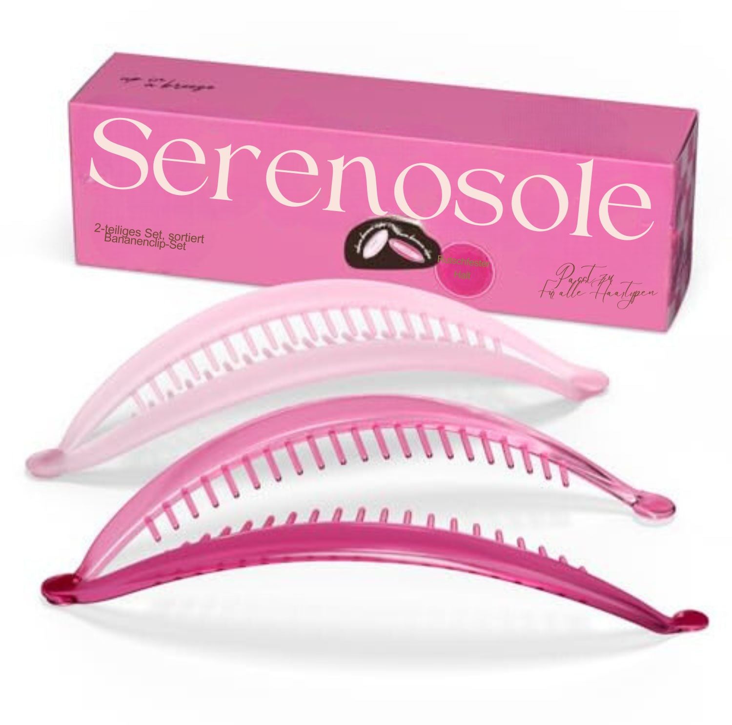 Serenosole™ FlexiClip Bananenclip | Hält das Haar sicher an Ort und Stelle (2+2 GRATIS)