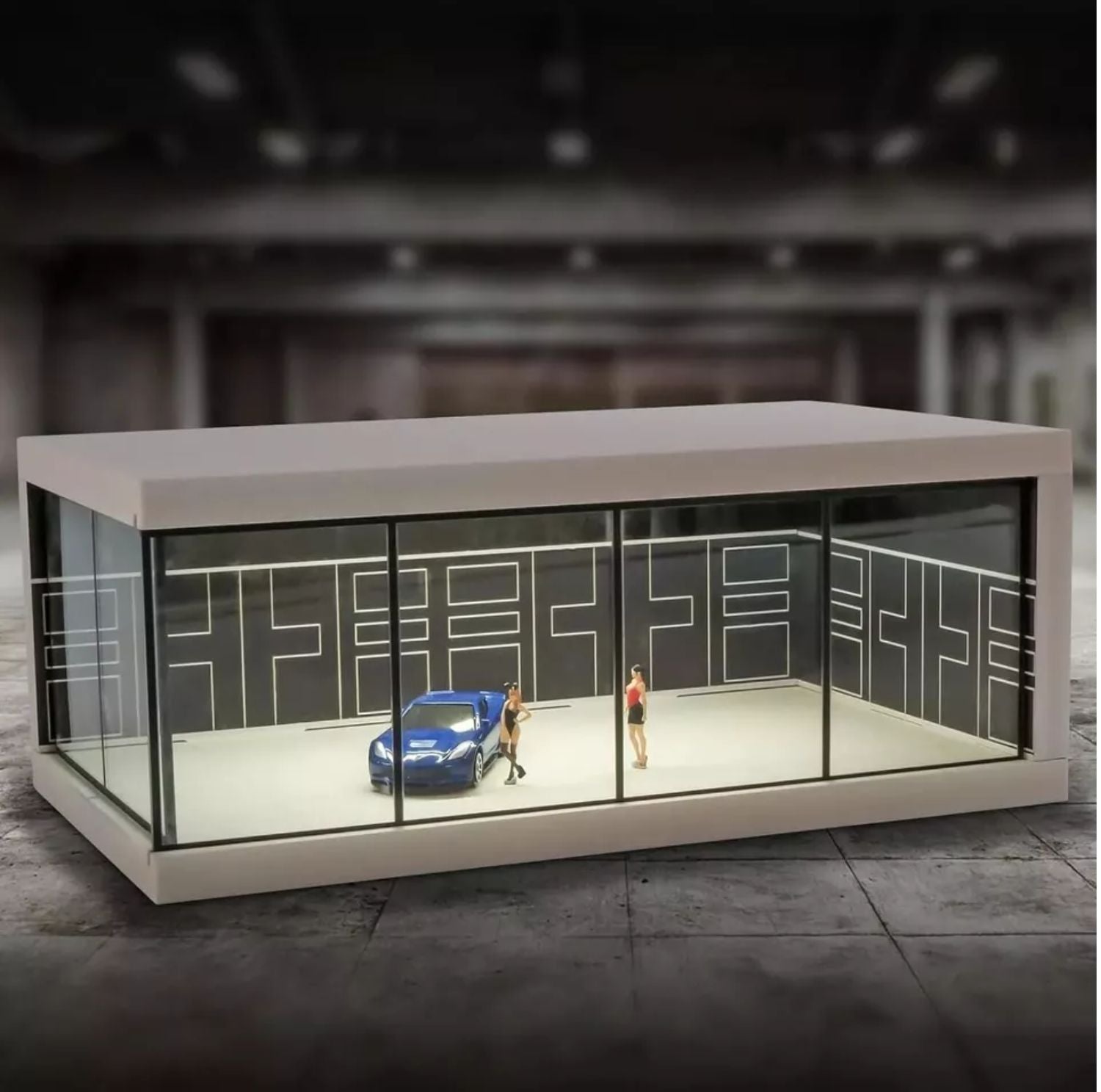 Serenosole™ GlowGarage | Präsentiere deine Autos stilvoll mit atemberaubender Showroom-LED-Beleuchtung | Bestes Spielzeugauto-Garage 2025