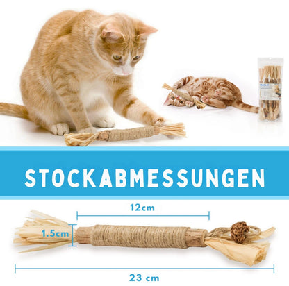 Serenosole™ MeowTastic | Hält deine Katze beschäftigt, reinigt dabei natürlich die Zähne und sorgt für frischen Atem | Lieblingsspielzeug für Katzen 2025