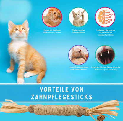 Serenosole™ MeowTastic | Hält deine Katze beschäftigt, reinigt dabei natürlich die Zähne und sorgt für frischen Atem | Lieblingsspielzeug für Katzen 2025