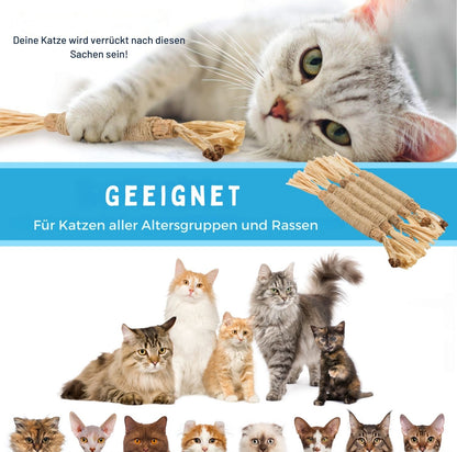 Serenosole™ MeowTastic | Hält deine Katze beschäftigt, reinigt dabei natürlich die Zähne und sorgt für frischen Atem | Lieblingsspielzeug für Katzen 2025
