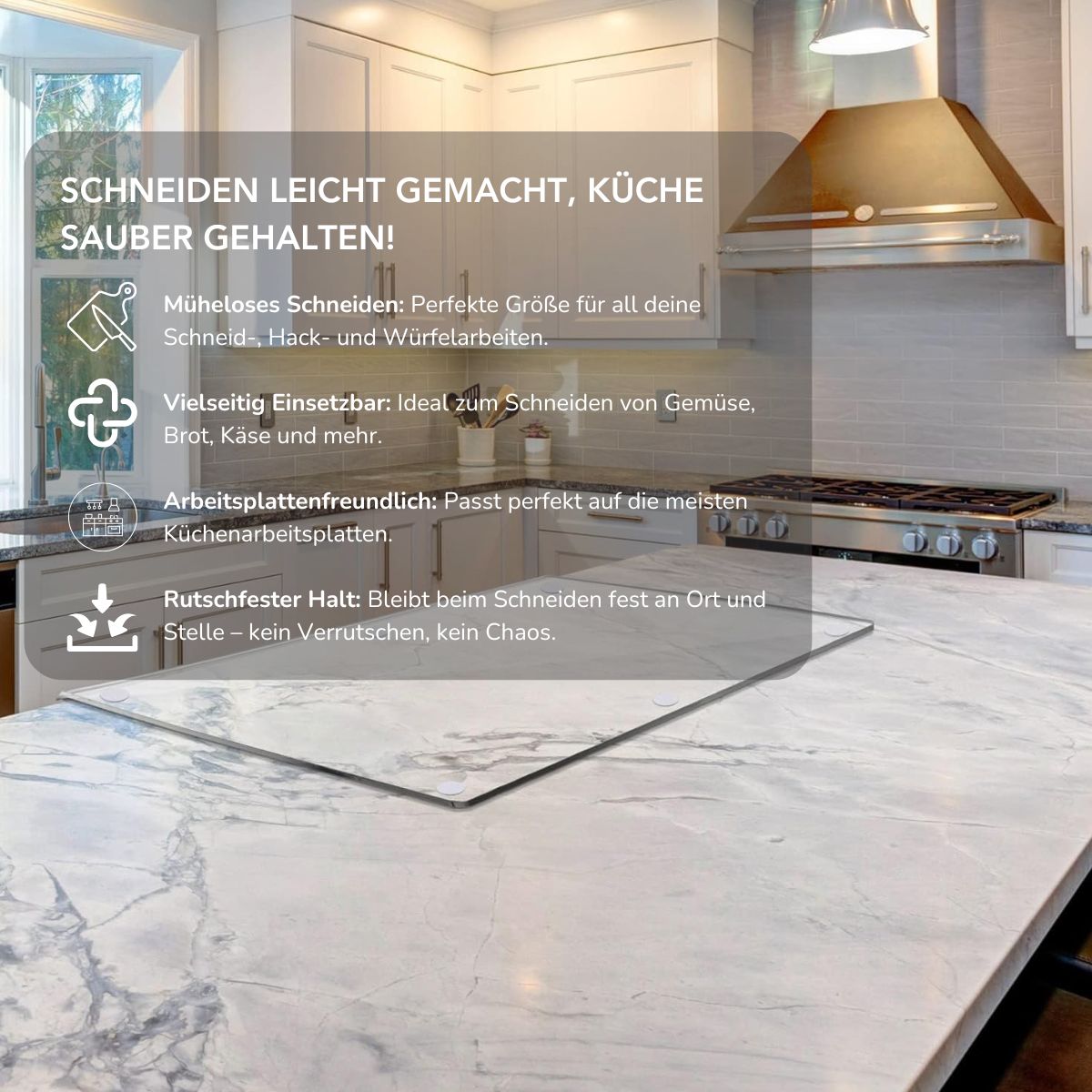 Serenosole™ EasyChop | Schneiden, hacken und mühelos aufräumen | Beste Küchen Schneidebrett 2025