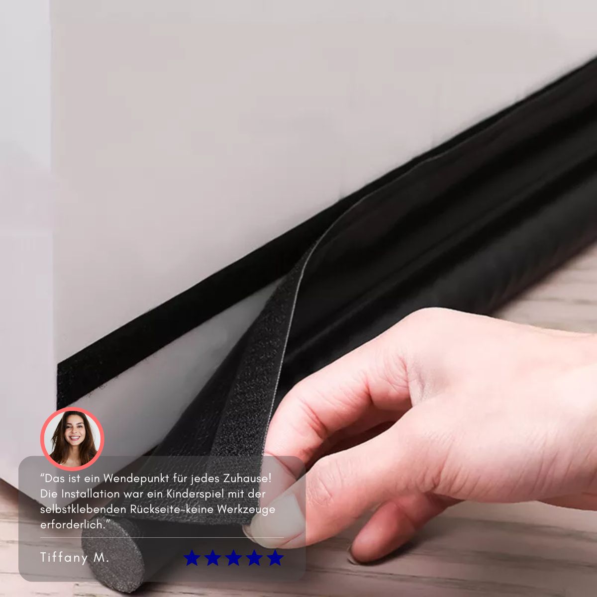 Serenosole™ DoorCushion| Blockiert kalte Zugluft und Lärm | Beste Lösung gegen Kälte 2024 (2+2 GRATIS)