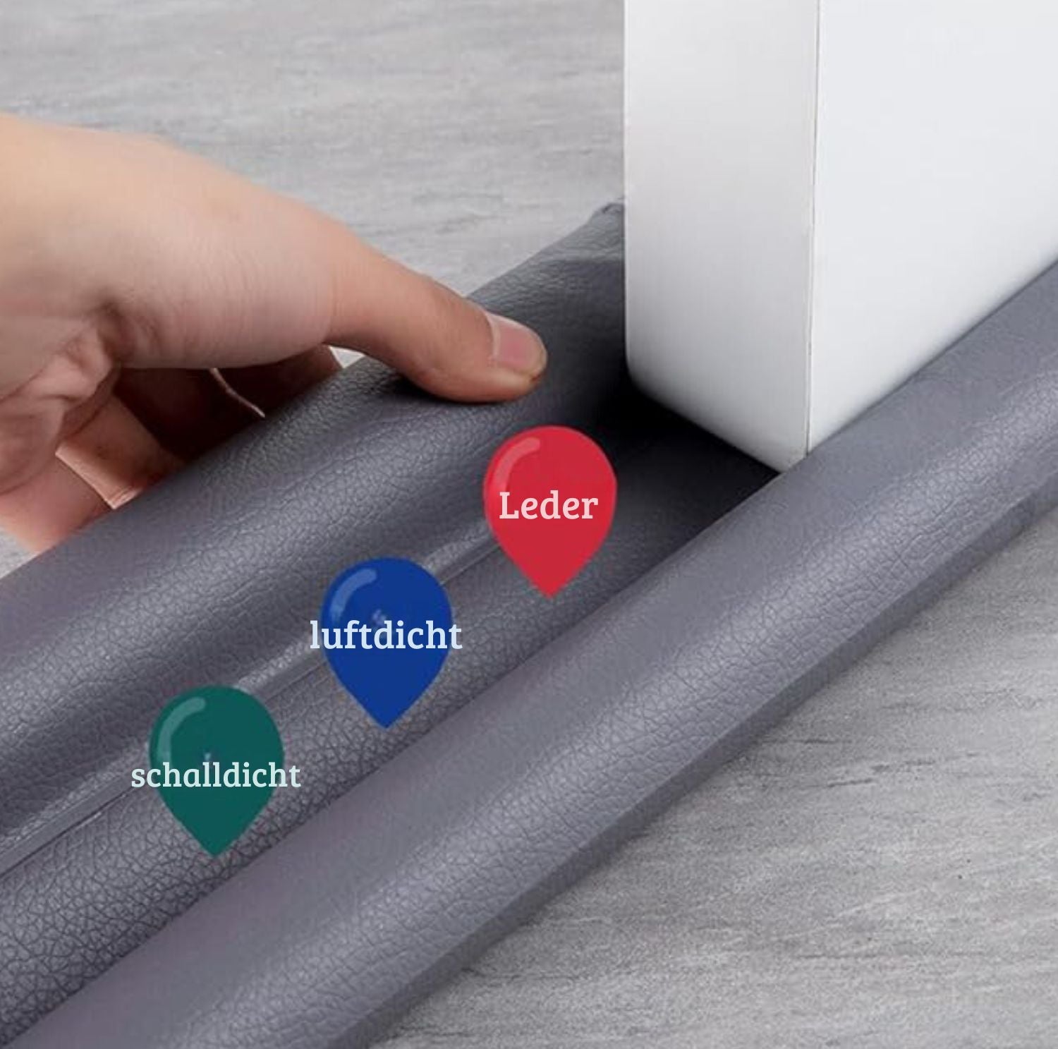 Serenosole™ DoorCushion| Blockiert kalte Zugluft und Lärm | Beste Lösung gegen Kälte 2024 (2+2 GRATIS)