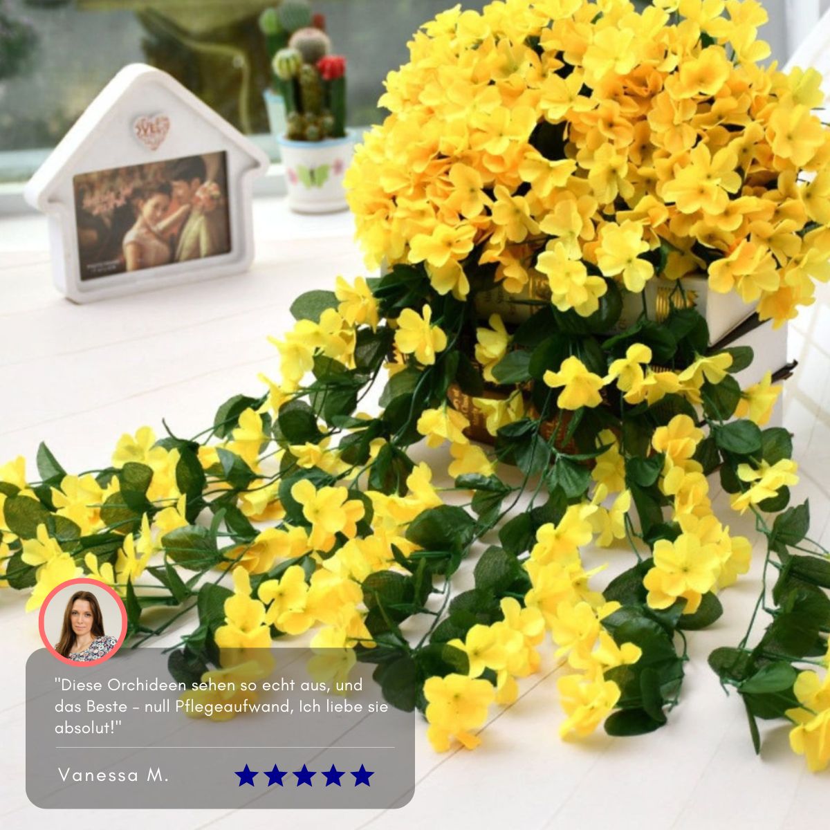Serenosole™ EverBloom | Elegante, herabfließende Orchideen – Schönheit, die ewig hält | Beste Kunstblume 2025