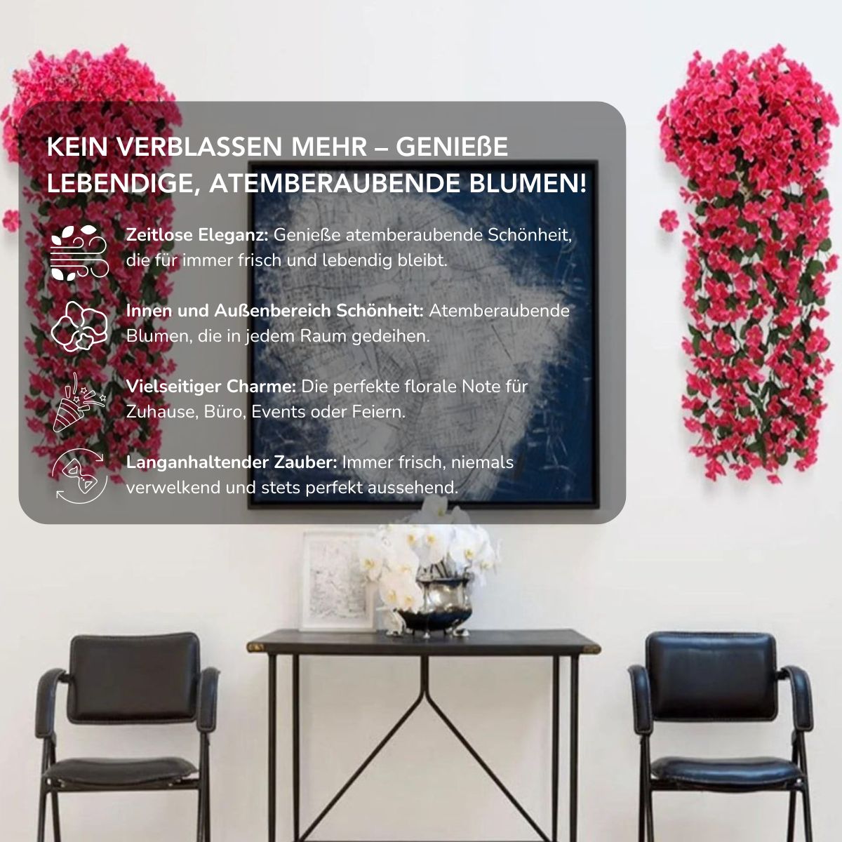 Serenosole™ EverBloom | Elegante, herabfließende Orchideen – Schönheit, die ewig hält | Beste Kunstblume 2025