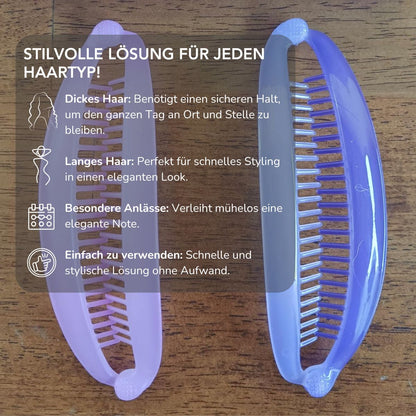 Serenosole™ FlexiClip Bananenclip | Hält das Haar sicher an Ort und Stelle (2+2 GRATIS)