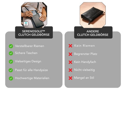 Serenosole™ SwiftClutch | Passt für all deine Essentials und hält deine Hände frei