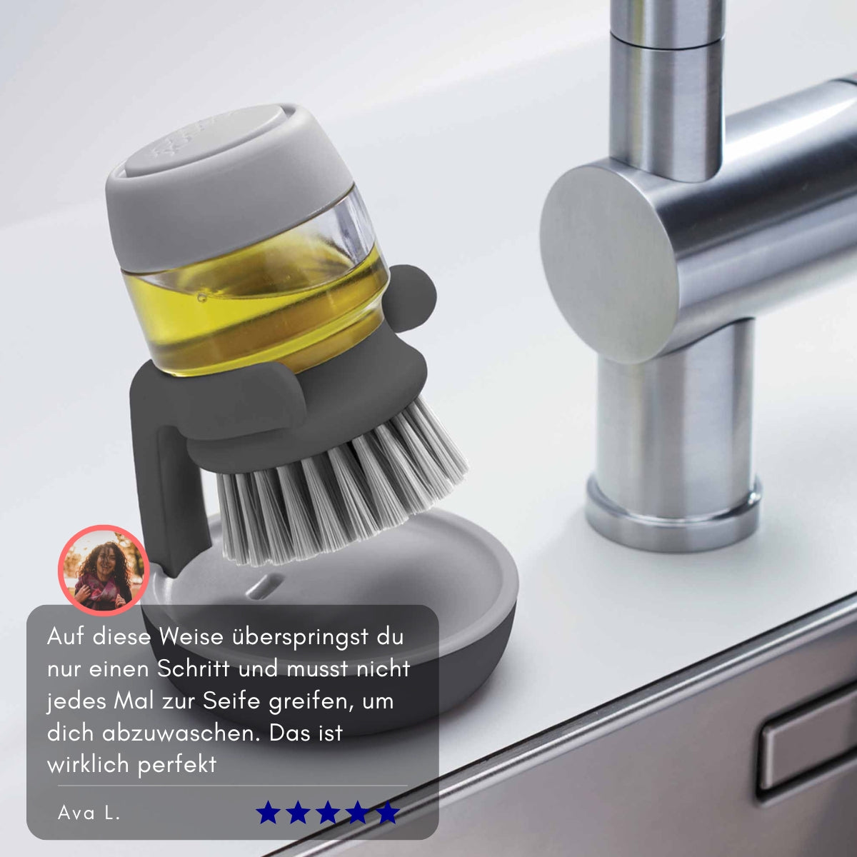 Sérénosols™DispensBrush | Nettoyage efficace et gain de temps avec dosage contrôlé du savon (1 1 GRATUIT)