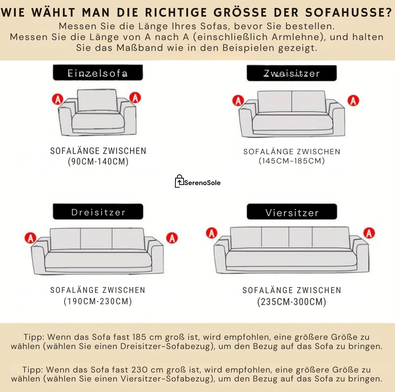 Serenosole™ EleganceStretch Elastische Bankabdeckung | Stilvoller Schutz vor Abnutzung und Flecken | Bester Bankschutz 2024