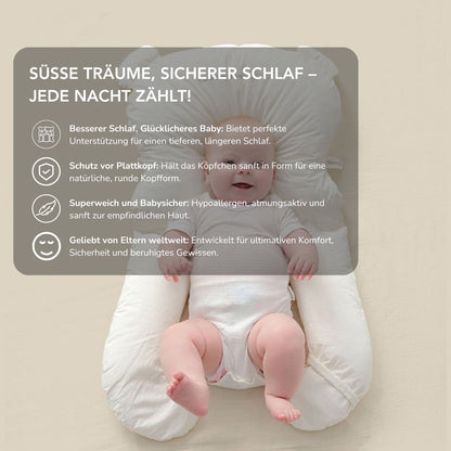 Serenosole™ DreamBuddy | Hält dein Baby bequem und schläft ruhig | Gesündestes Babykissen 2025