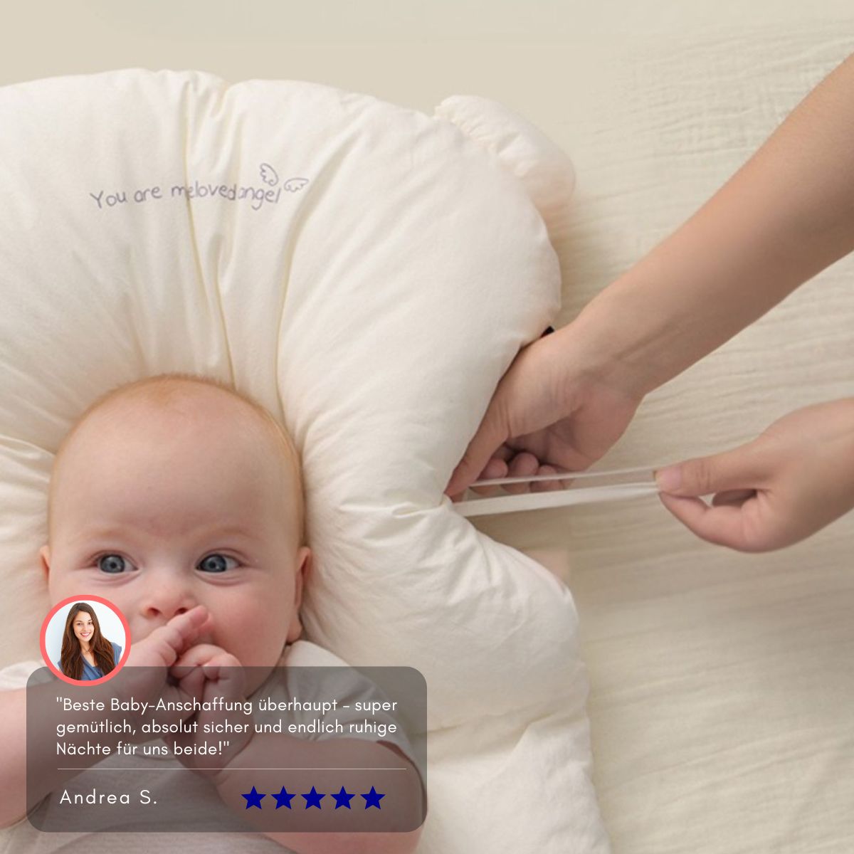 Serenosole™ DreamBuddy | Hält dein Baby bequem und schläft ruhig | Gesündestes Babykissen 2025
