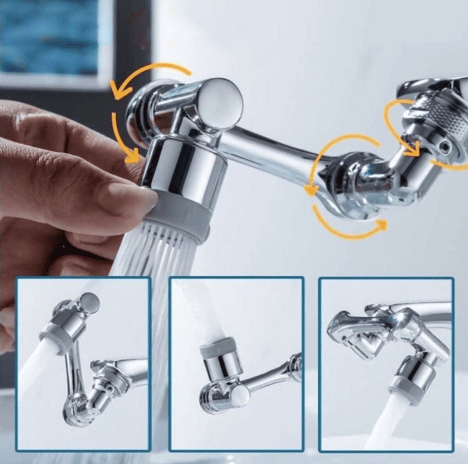 Serenosole™ FlowMaster Wasserhahnaufsatz | Verwandle jeden Wasserhahn in einen kraftvollen Sprüher | Ultimatives Wasserhahn-Upgrade 2024 (1+1 GRATIS)