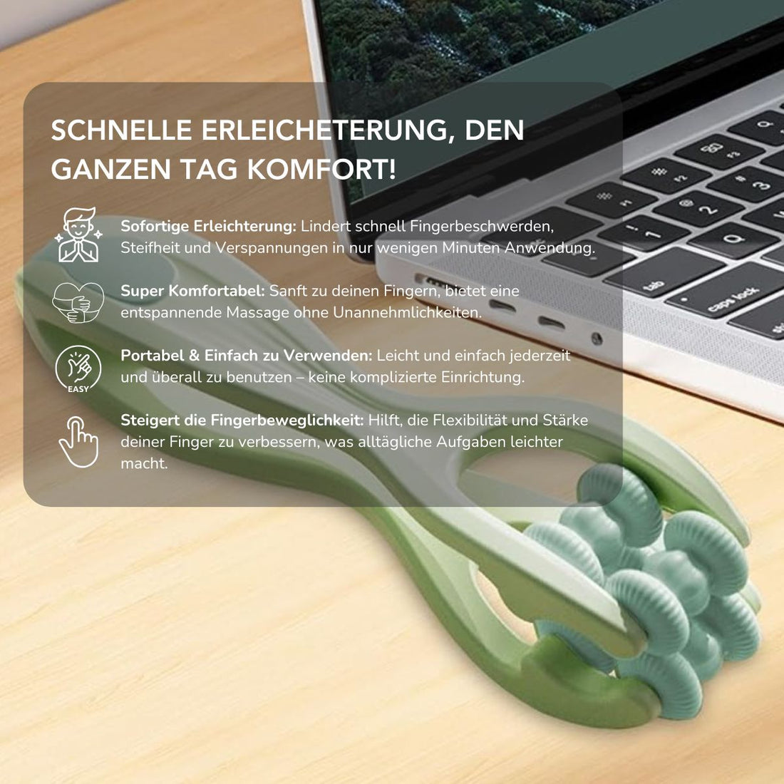 Serenosole™ FingerEase | Gibt deinen Fingern die Erleichterung, die sie verdienen | Bester Finger-Massager 2025