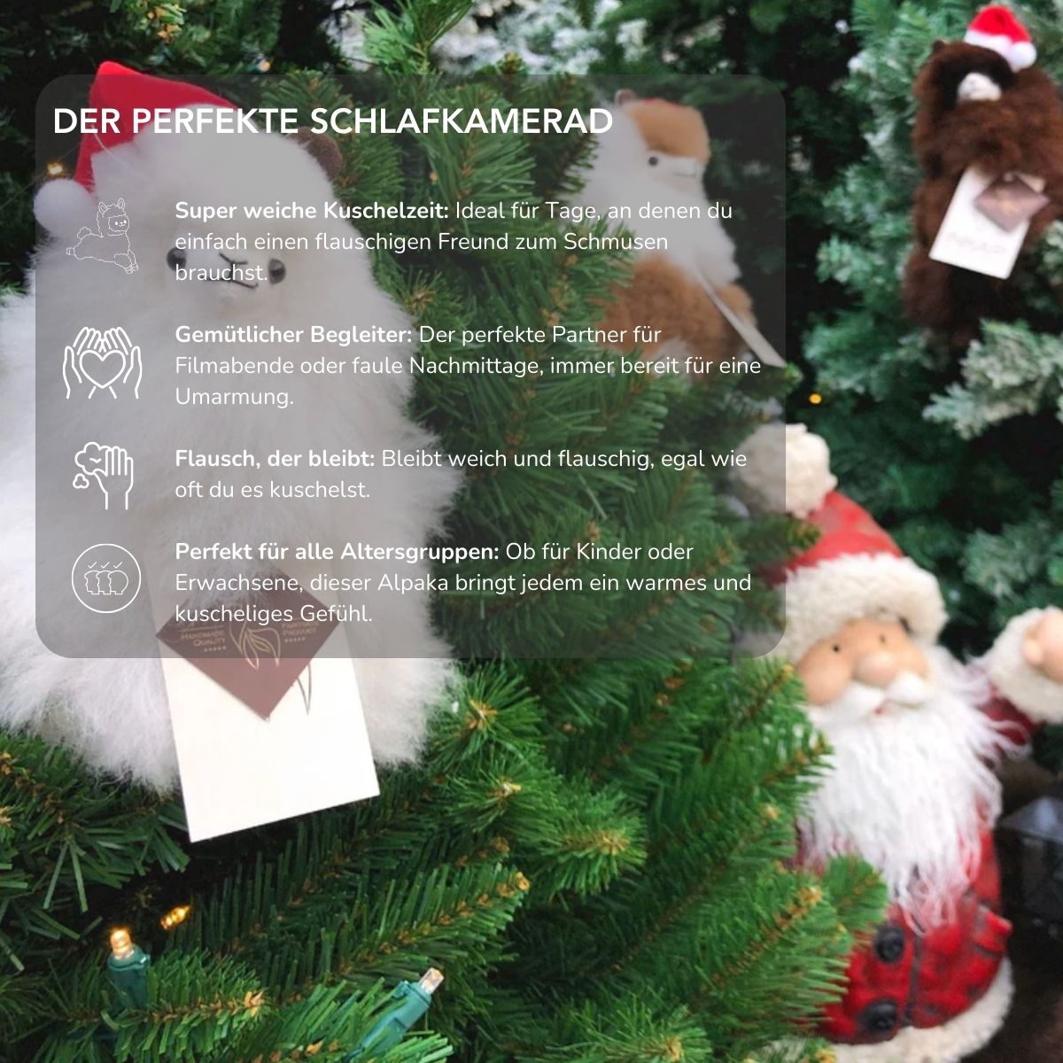 Serenosole™ CozyCuddle Flauschiges Alpaka | Das weichste, flauschigste Kuscheln, das du je erleben wirst