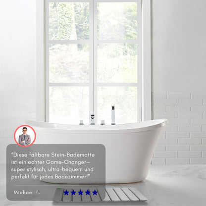 Serenosole™ FoldDry Faltbare Stein-Badematte | Trocknet super schnell und lässt sich leicht zusammenfalten | Schnellst Trocknende Matte 2024