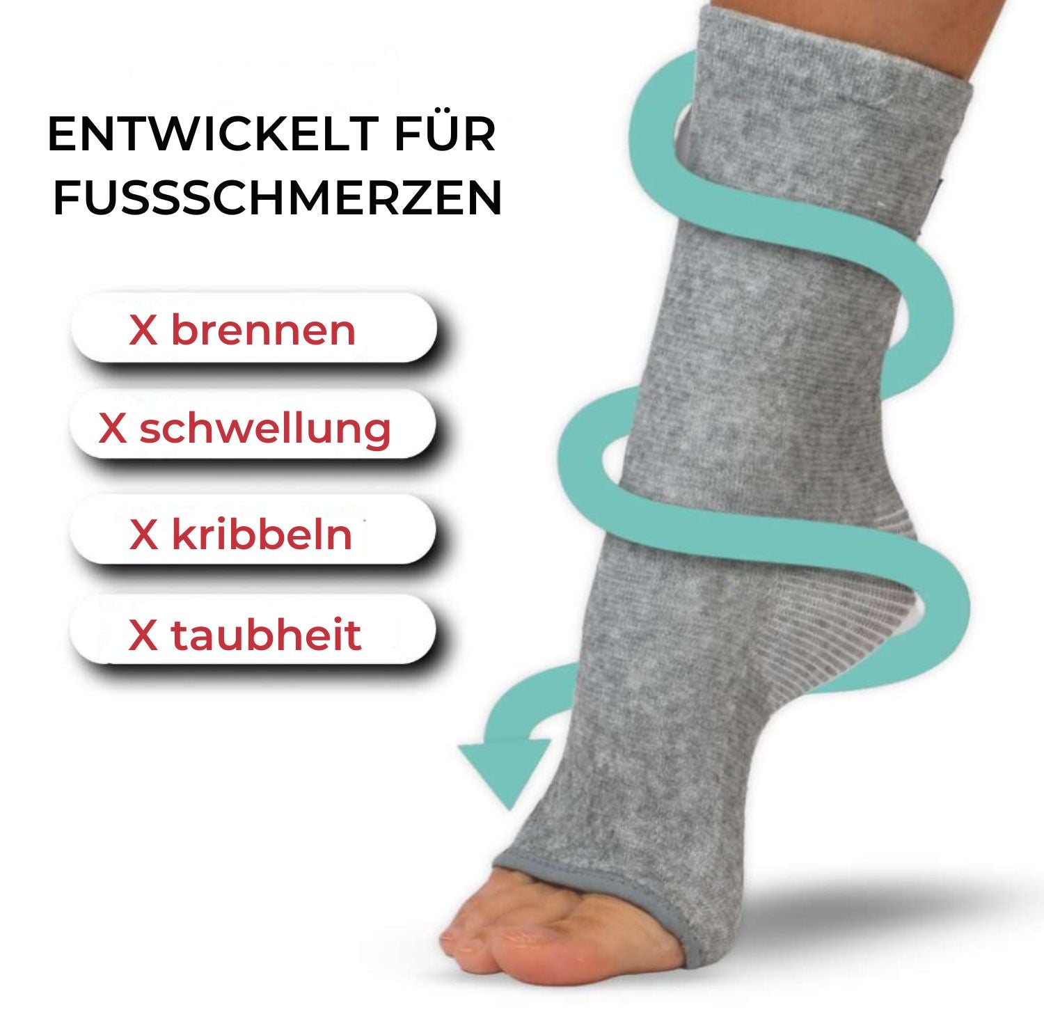 Serenosole™ FootEase | Bequeme Fußentlastung den ganzen Tag lang | Beste Fußmanschetten 2025
