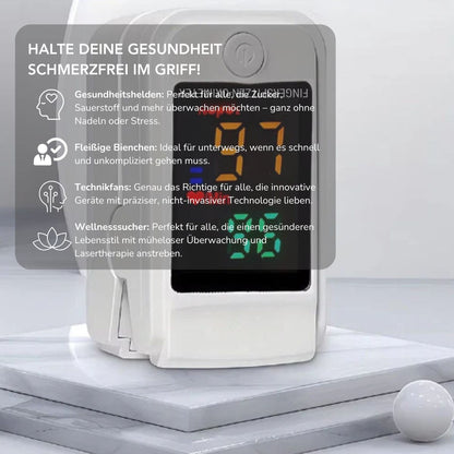 Serenosole™ GluCare Blutzuckermessgerät | Schmerzfreie Gesundheitsüberwachung mit High-Tech-Verstand
