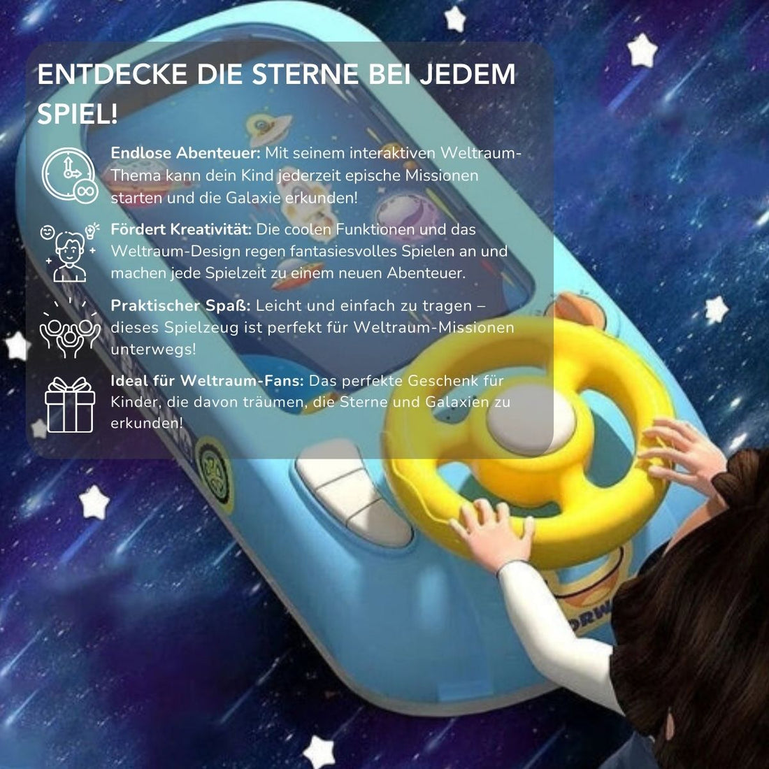 Serenosole™ SpaceDash Kinderspielzeug | Starte in endlose Weltraumabenteuer | Bestes Abenteuer-Spielzeug für Kinder 2024