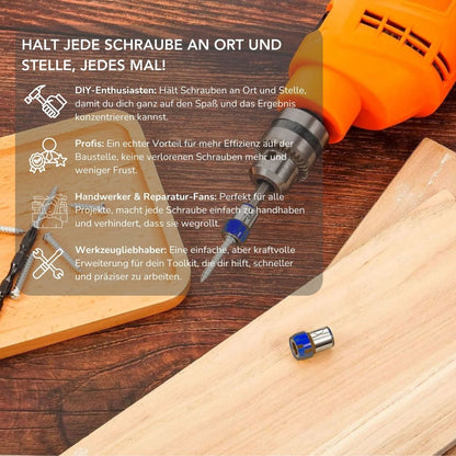 Serenosole™ GripMaster Magnetischer Schraubenring | Nie wieder eine Schraube verlieren | Die smarteste Art, Schrauben zu behalten 2024 (2+2 GRATIS)