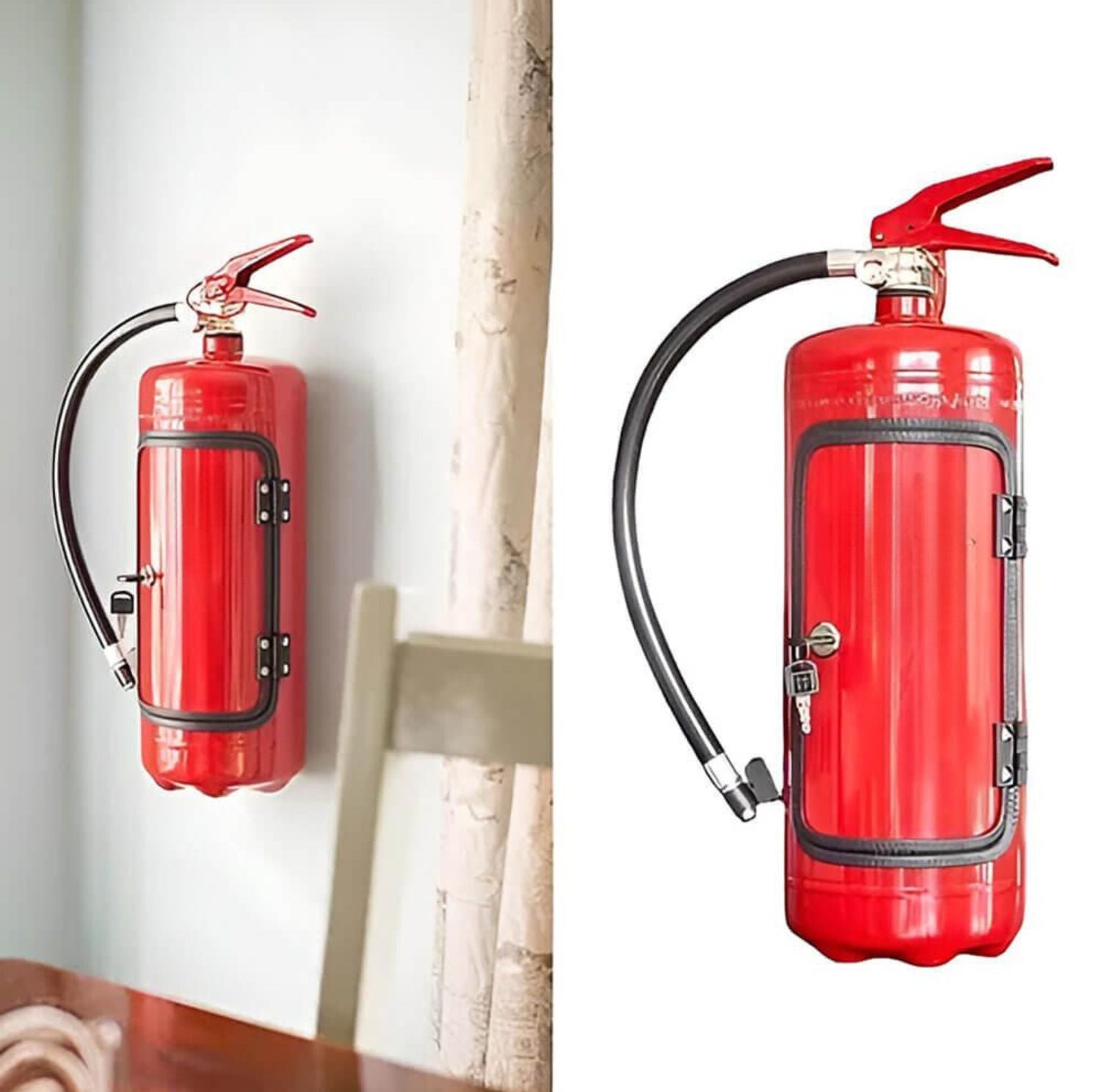 Serenosole™ FireBottle Bar Mini-Bar im Feuerlöscher | Ein Feuerlöscher, der Getränke serviert