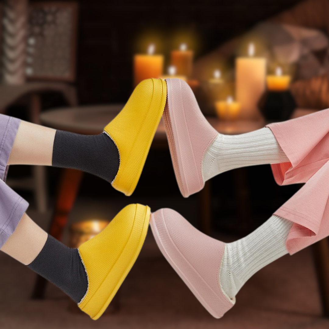 Serenosole™ ComfySteps Warme Hausschuhe | Wärme und Komfort bei jedem Schritt | Ultimative Komfort Hausschuhe 2024