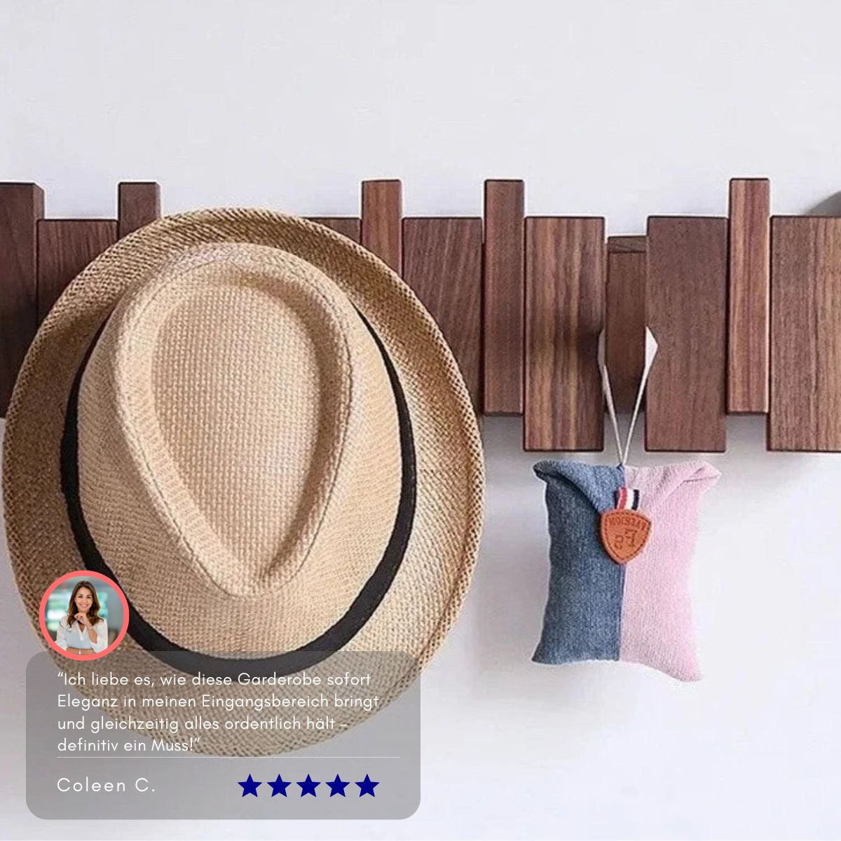 Serenosole™ HangEase Klavier-Garderobe | Hält Schlüssel und Jacken stilvoll an einem Ort | Stylischster Rack 2024