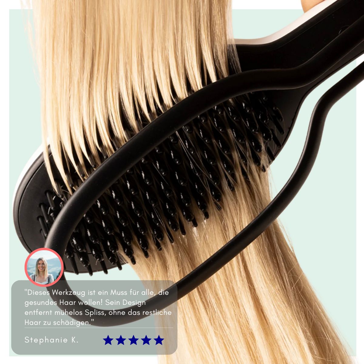 Serenosole™ GlideEase Splisskamm | Entfernt mühelos Spliss