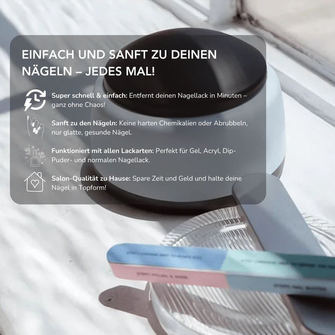 Serenosole™ NailEase | Entferne Nagellack in Minuten mit Dampf – kein Chaos, nur frische Nägel | Ultimativer Nagellackentferner 2025