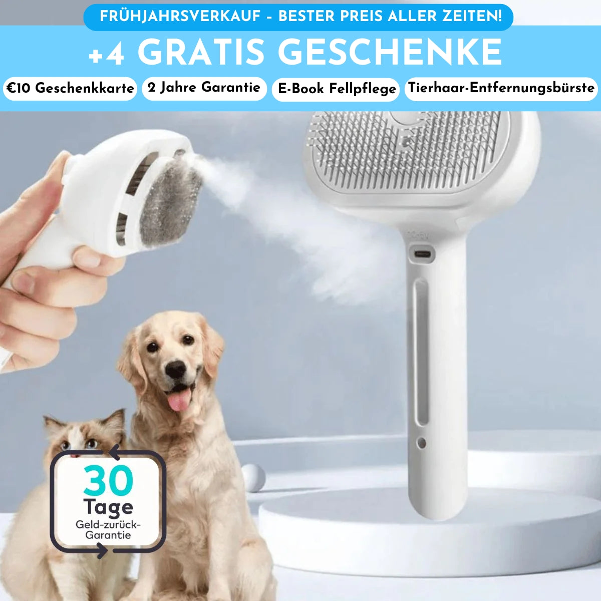 Serenosole™ PuffSteam | Dein Vierbener hat es verdient keine Schmerzen zu spüren! | + 4 GRATIS Geschenke