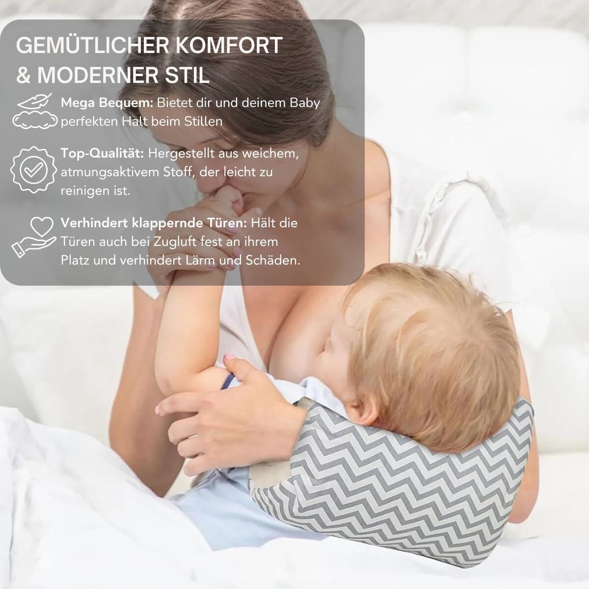 Serenosole™ CradleComfort KuschelKissen | Das Bequemste Kissen für Einfaches Stillen | Top Arm-Kissen für Babys 2024