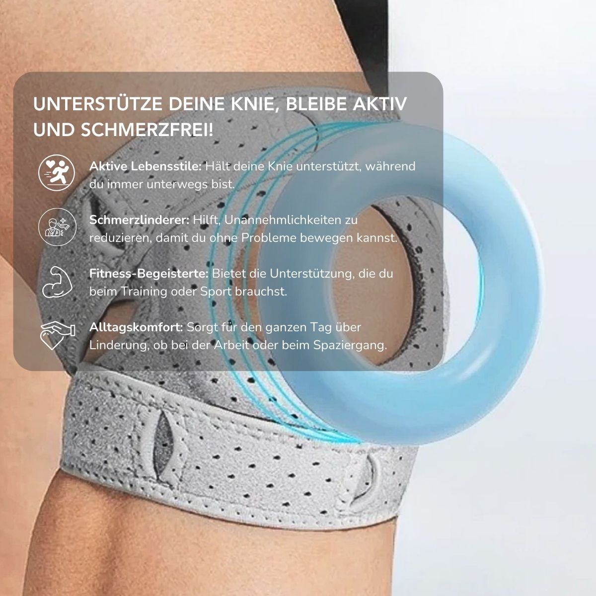 Serenosole™ KneeZen | Bequeme Kniebandage, die dich den ganzen Tag schmerzfrei in Bewegung hält | Knieunterstützung der nächsten Generation 2025